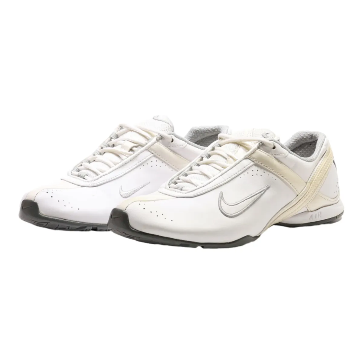 NIKE Low Top Trainers White Leather Womens UK 5
