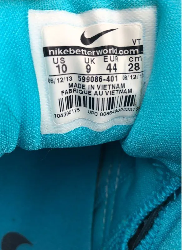 Nike Men's Free Trainer Blue Athletic Shoes - Size 10