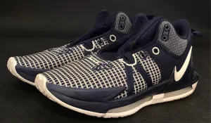 Nike Men's Lebron Witness 7 Tb Blue White Running Athletic Shoes - Size 7