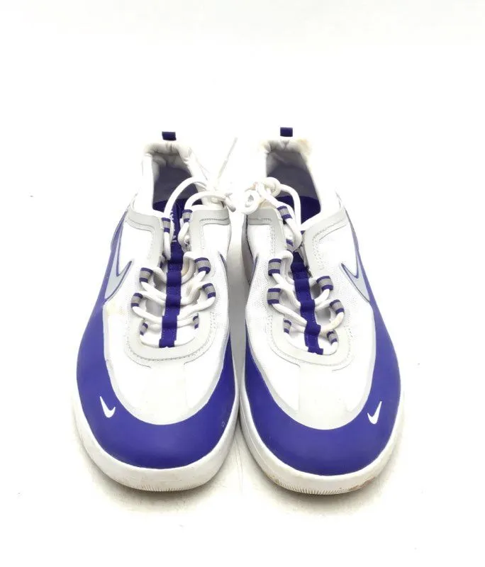Nike Men's SB Nyjah Free 2 BV2078-403 White Purple Athletic Shoes - Size 12