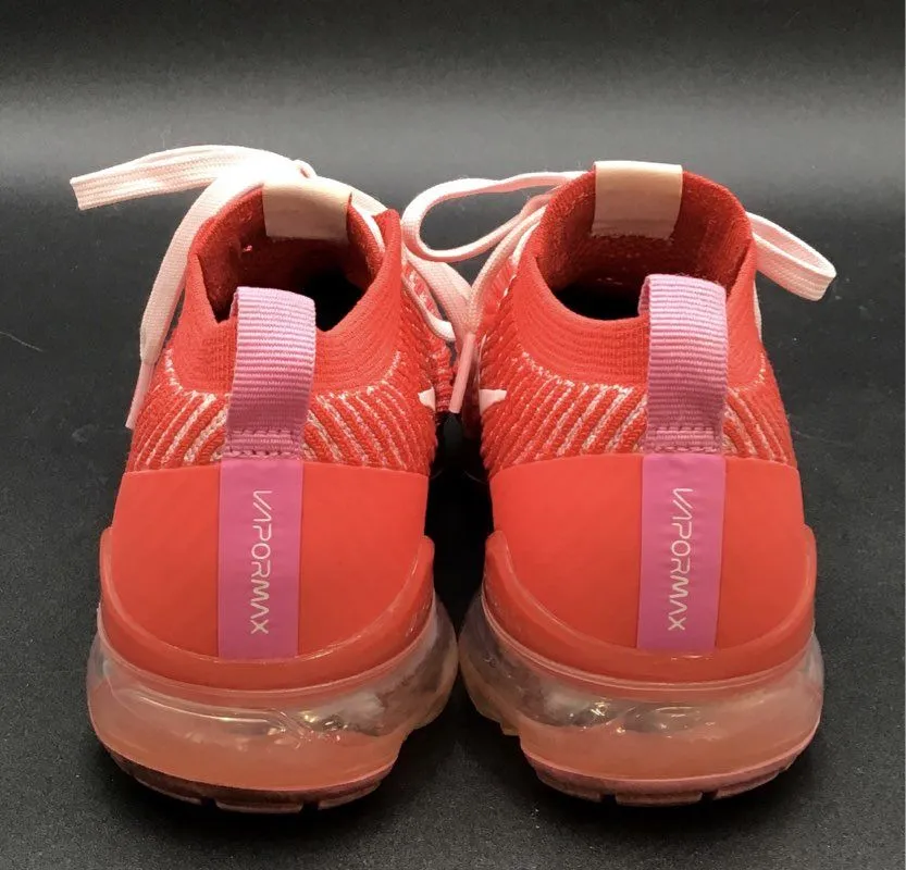 Nike Women's Air Vapormax Flyknit 3 Red Running Athletic Shoes - Size 7