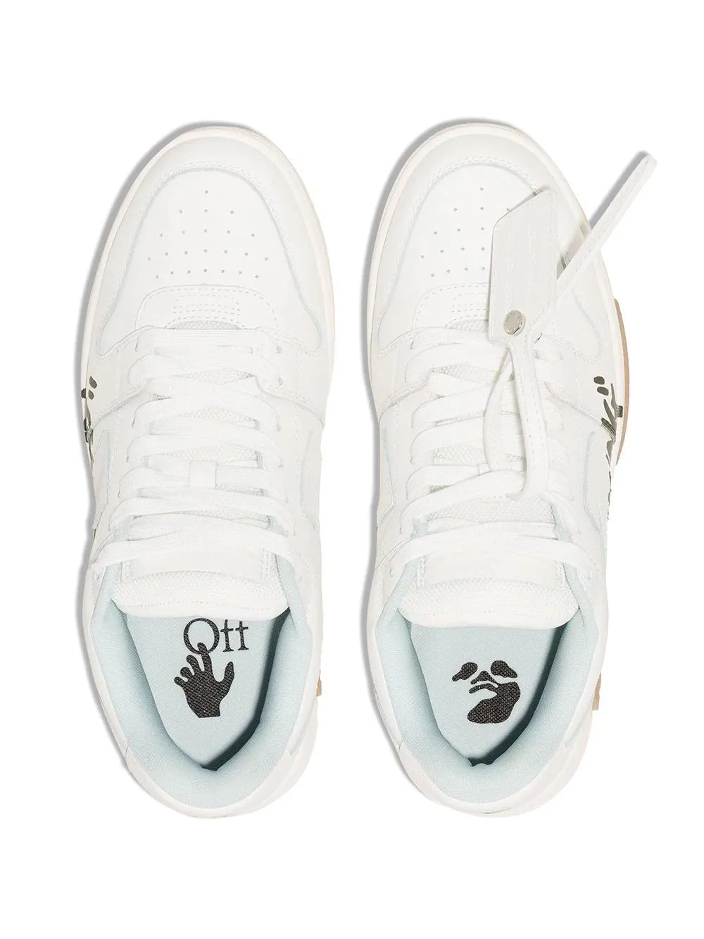OFF-WHITE WOMEN Out Of Office "For Walking" Sneakers White/Black