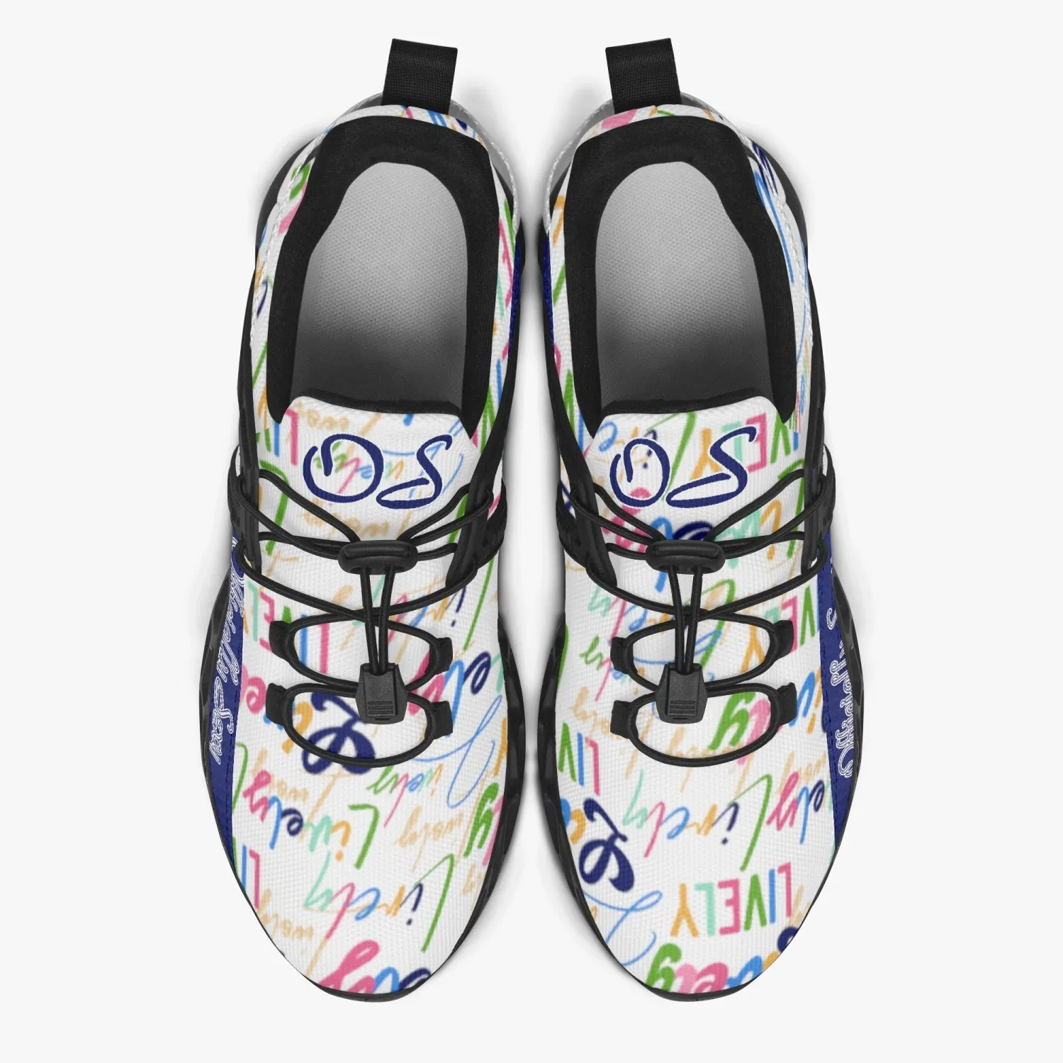 Officially Sexy Lively Collection Navy Mesh Running Shoes With Navy OS