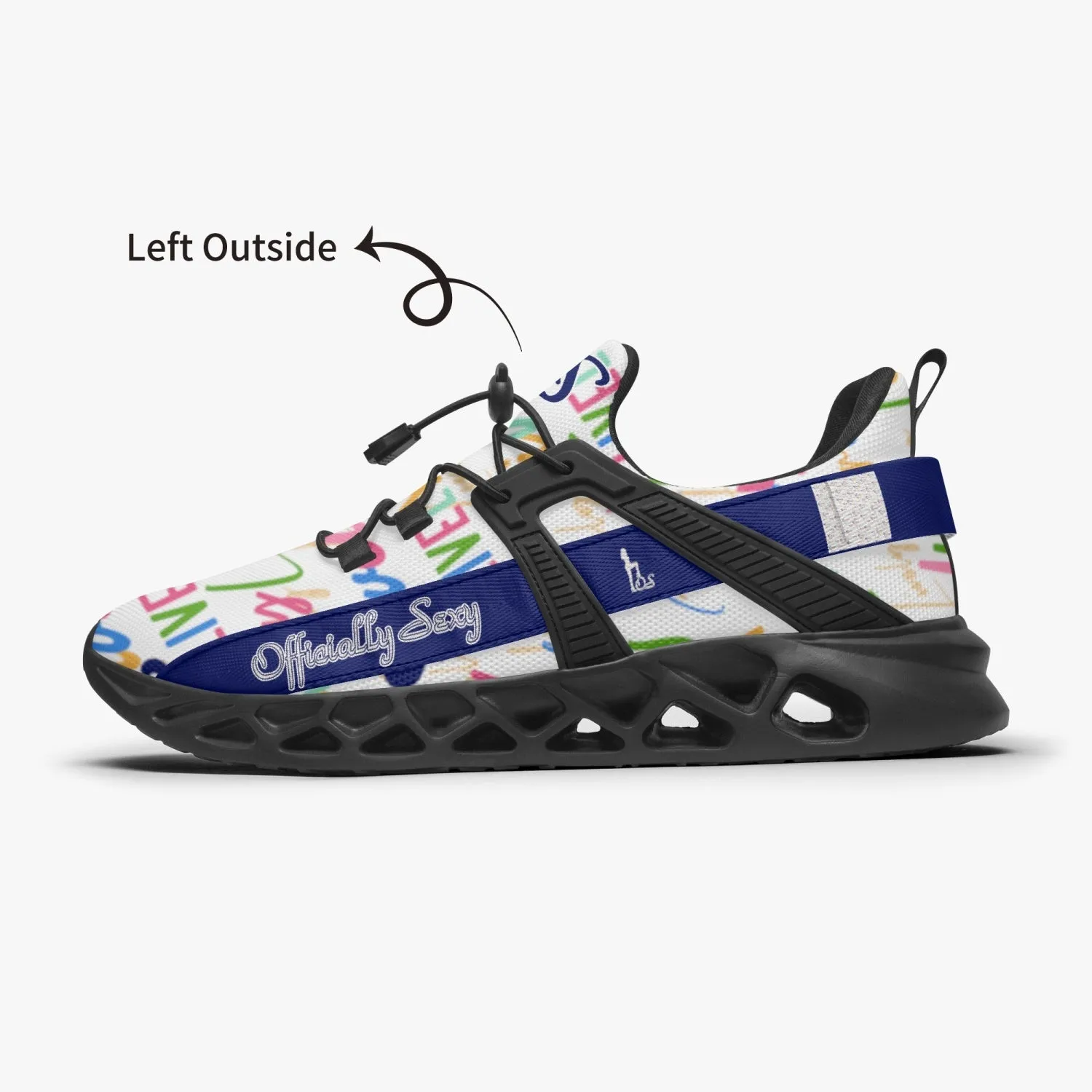 Officially Sexy Lively Collection Navy Mesh Running Shoes With Navy OS