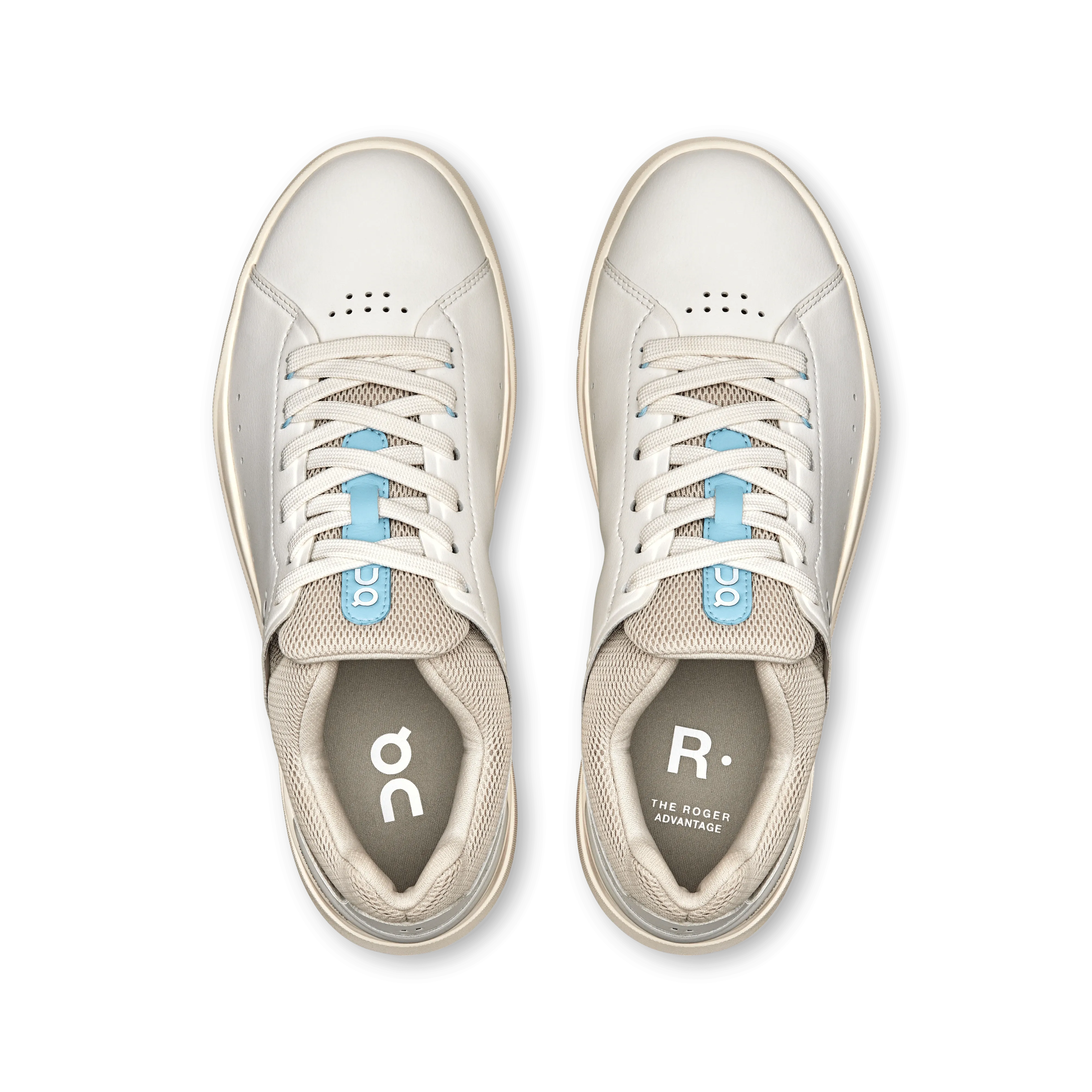 On Cloud Women’s The ROGER Advantage Tennis Shoes - White/ Sand