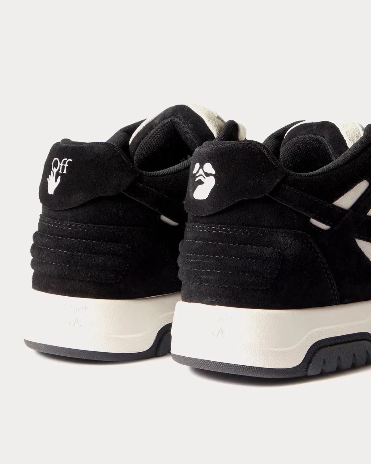 Out Of Office Calf Leather Black / White Low Top Sneakers