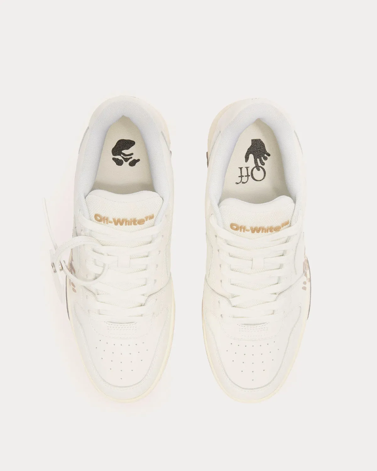 Out Of Office "For Walking" White / Beige Top Sneakers