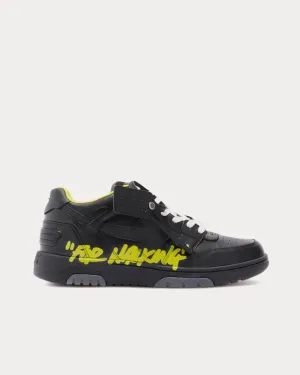 Out Of Office "Ooo" Black / Yellow Low Top Sneakers