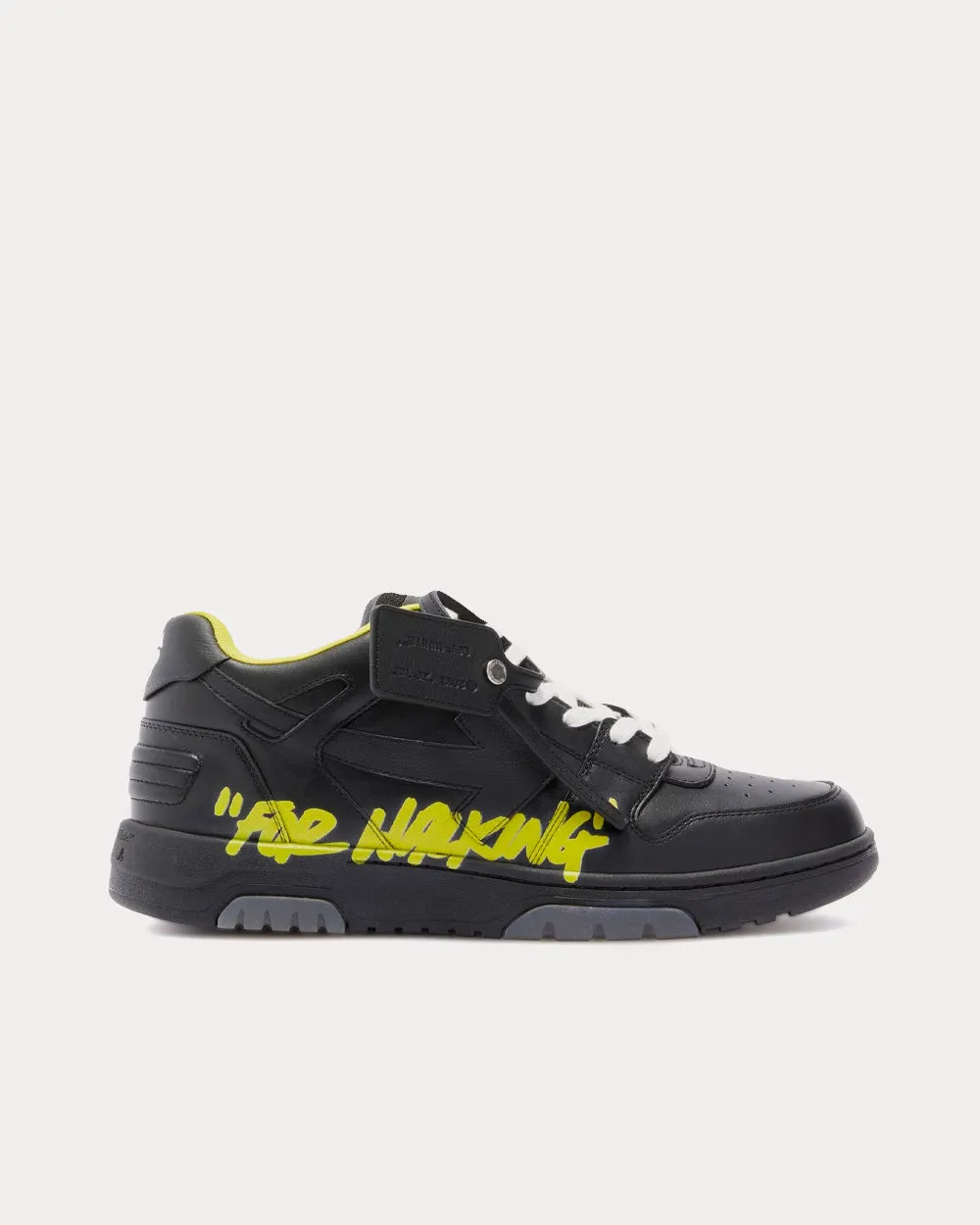 Out Of Office "Ooo" Black / Yellow Low Top Sneakers
