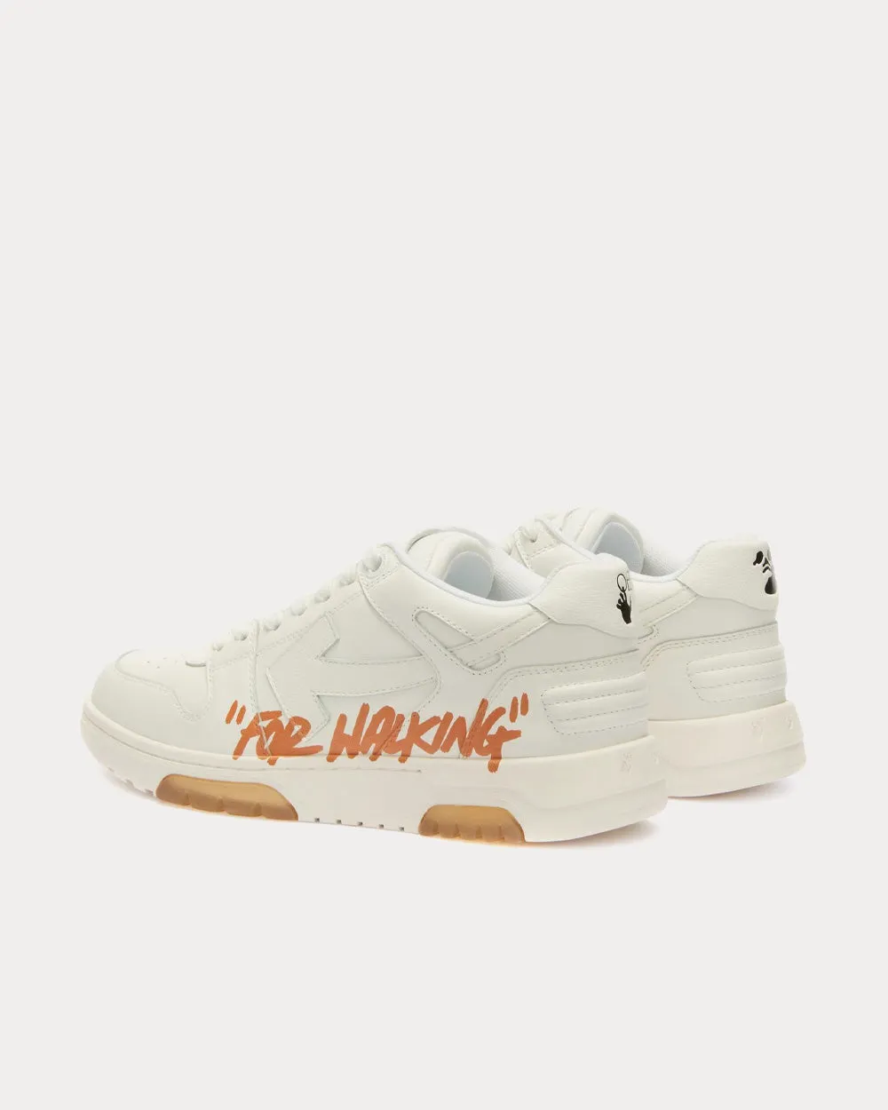 Out Of Office "Ooo" "For Walking" White / Terracotta Low Top Sneakers