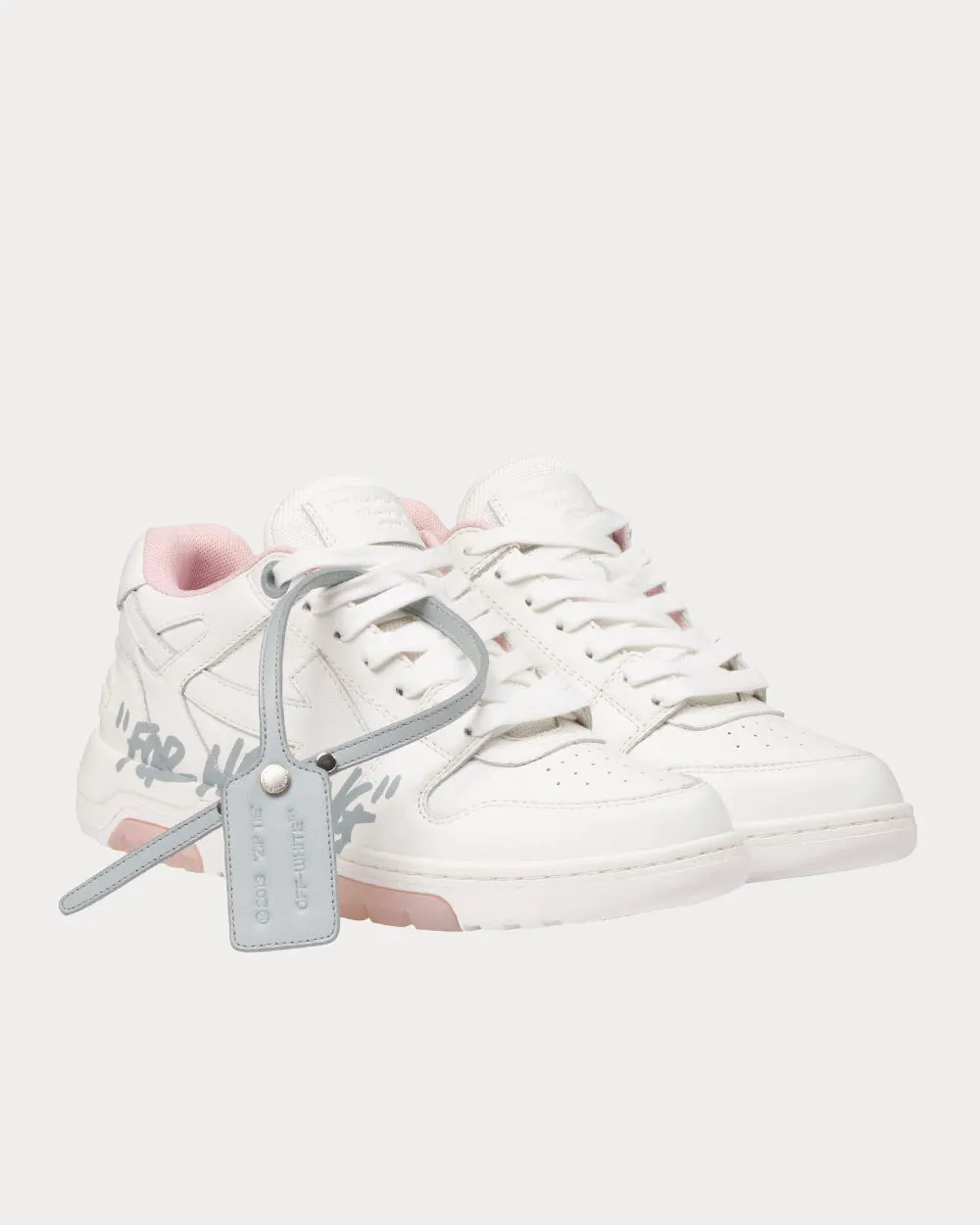 OUT OF OFFICE "OOO" White Grey Low Top Sneakers