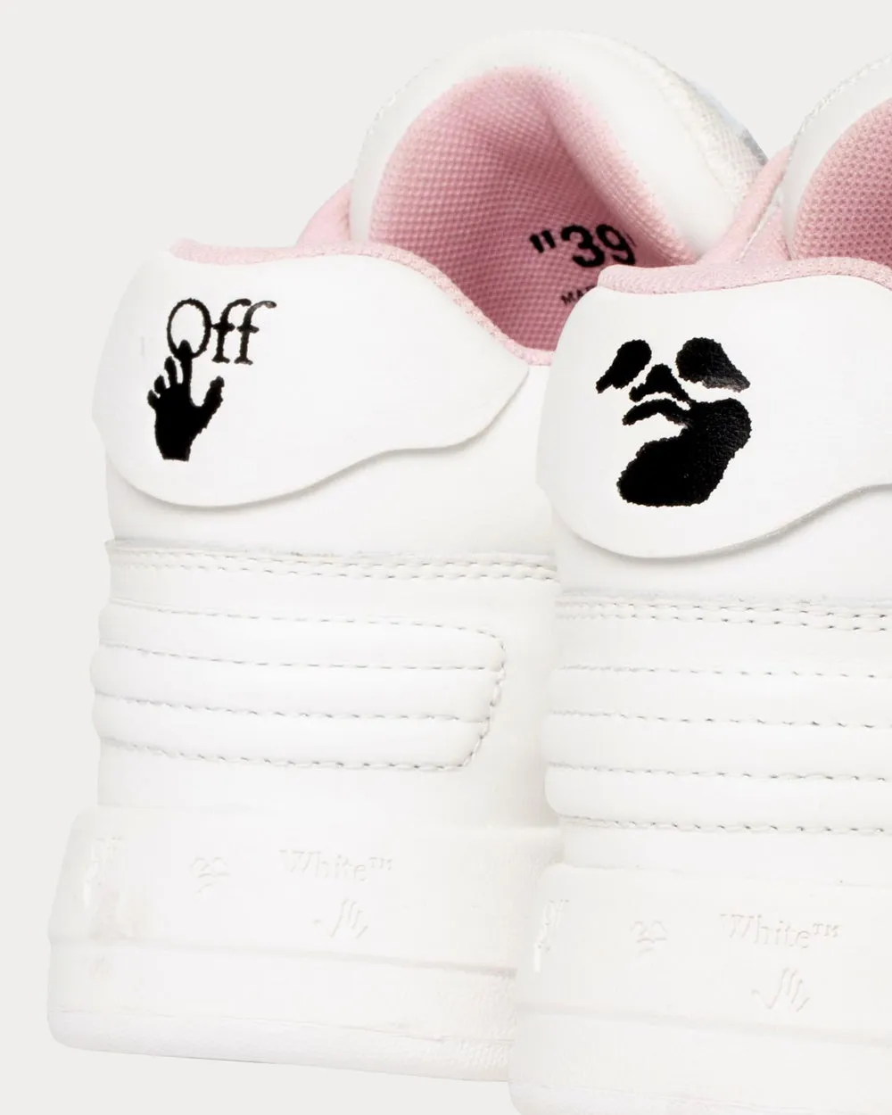 OUT OF OFFICE "OOO" White Grey Low Top Sneakers