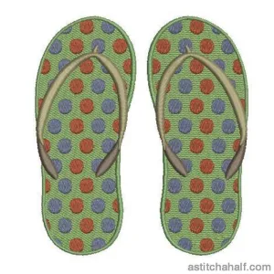 Polka Dot Flip Flops