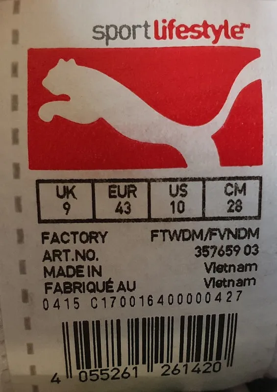 Puma Arial Evolution Nylon Running Trainers 357659 03 White UK9/US10/EU43