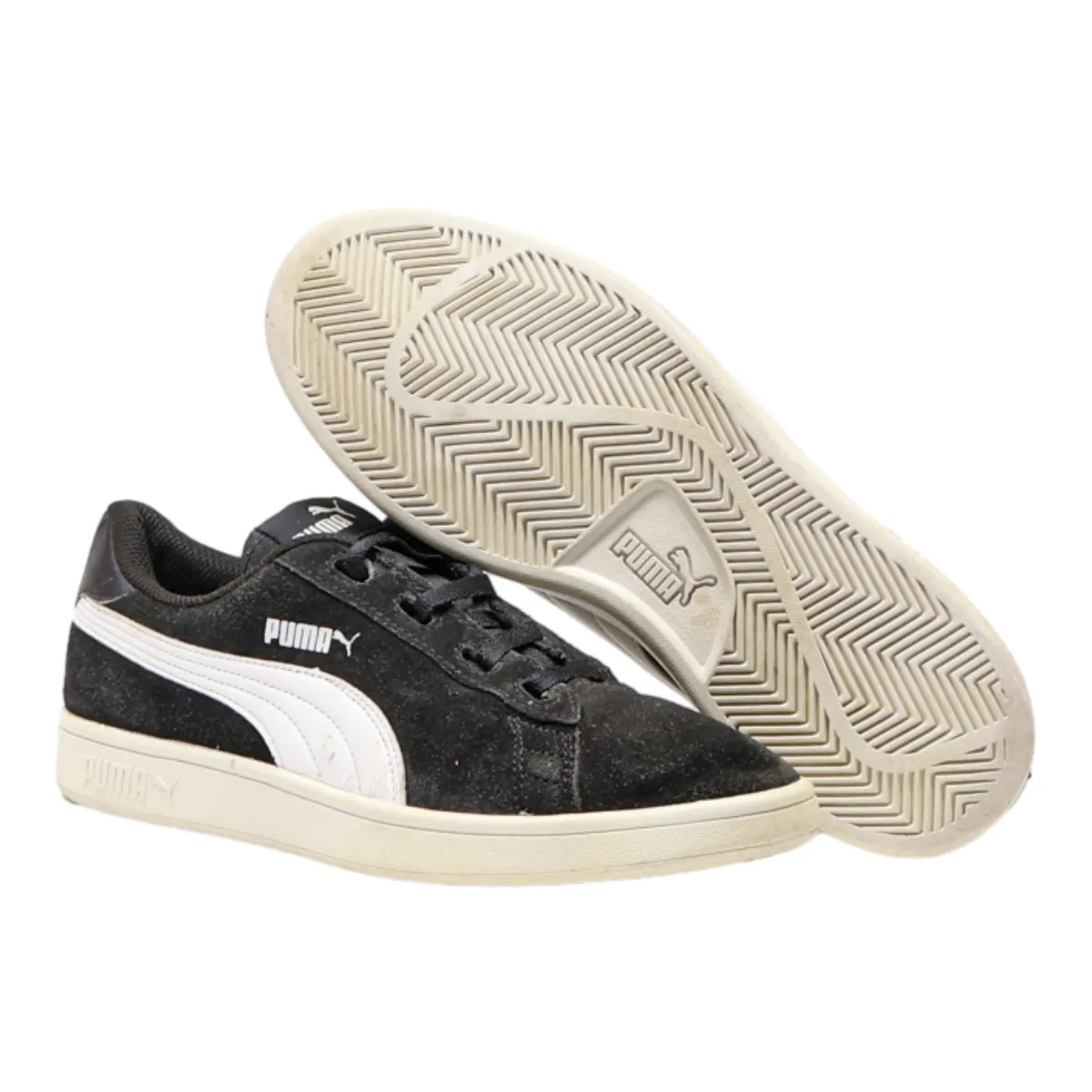 PUMA Low Top Trainers Black Synthetic Mens UK 6