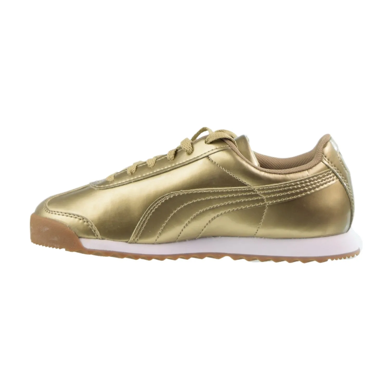 Puma Roma Pnt Little Kids' Shoes Metallic Gold-White