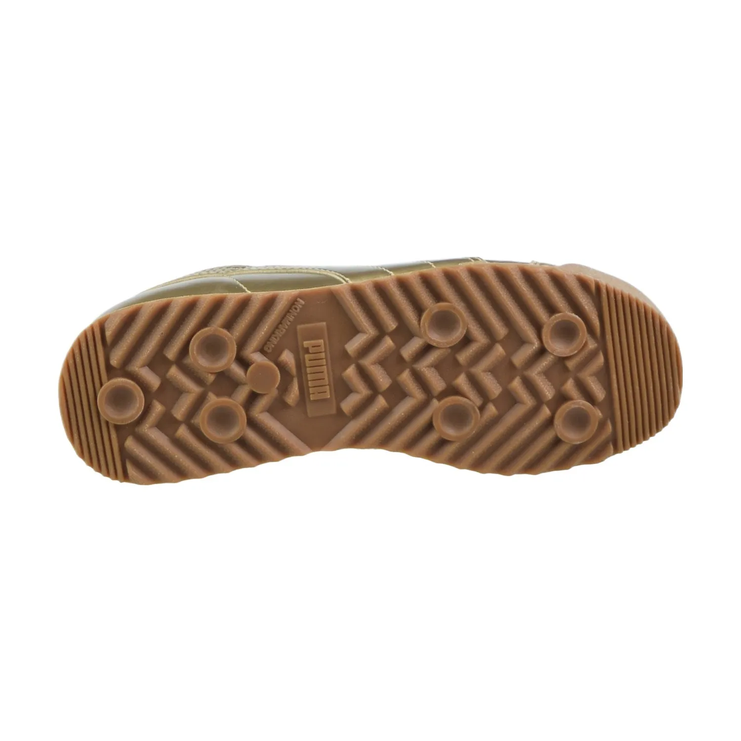 Puma Roma Pnt Little Kids' Shoes Metallic Gold-White