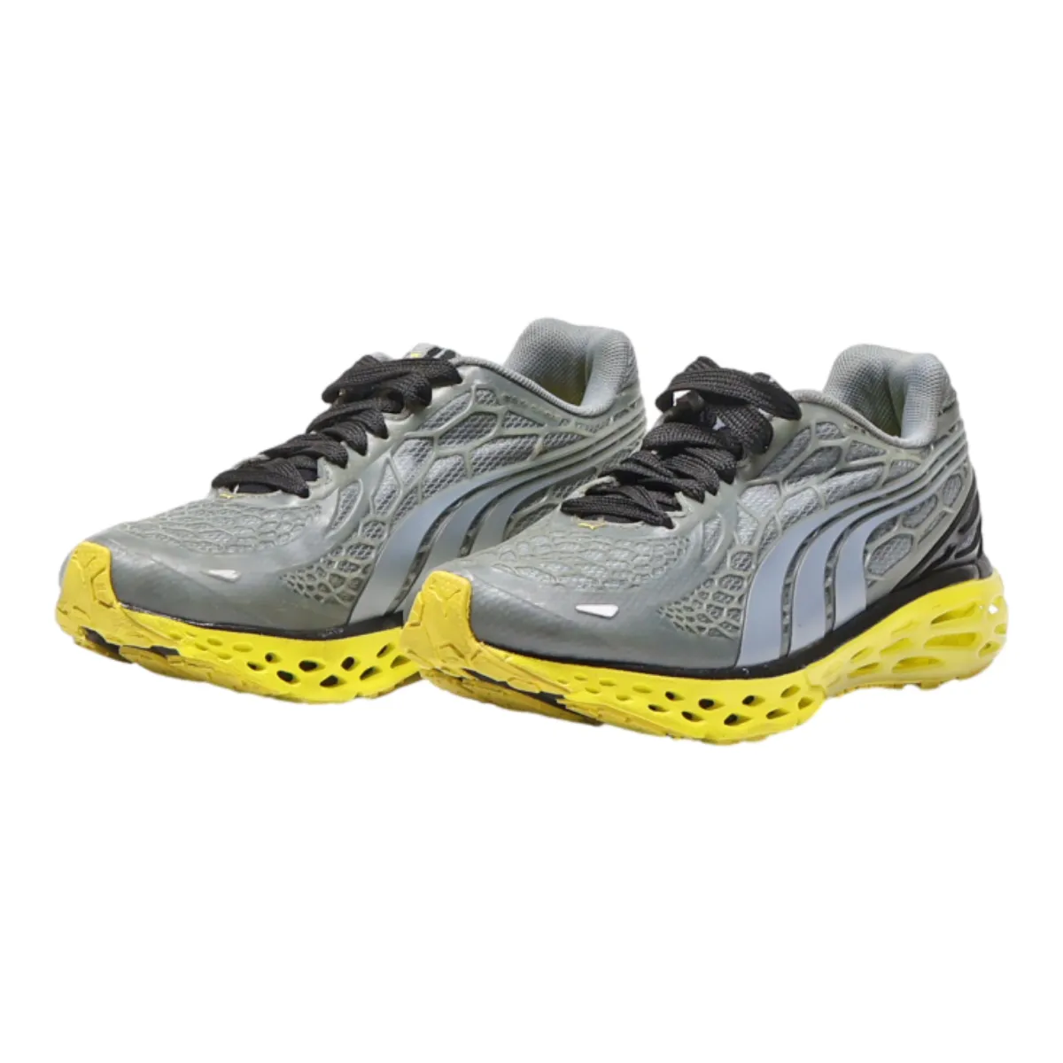 PUMA Sneaker Trainers Grey Synthetic Womens UK 3