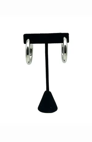 RhodiumThick Hoop 1.25"