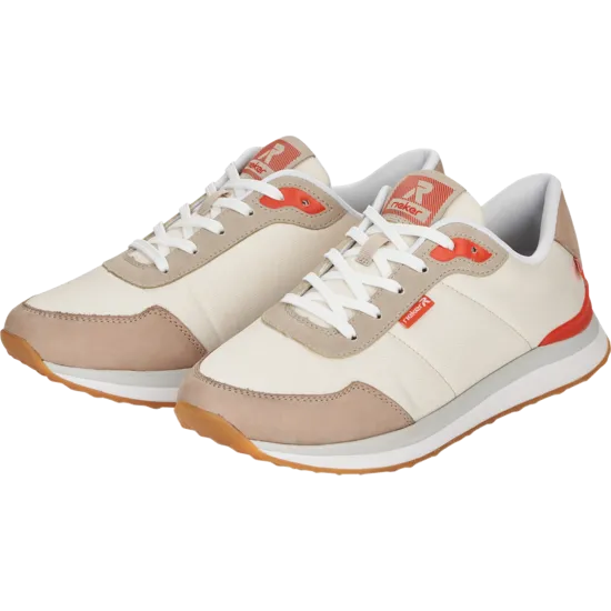 Rieker Womens Revolution Trainers - Beige / Orange