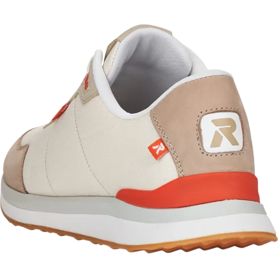 Rieker Womens Revolution Trainers - Beige / Orange