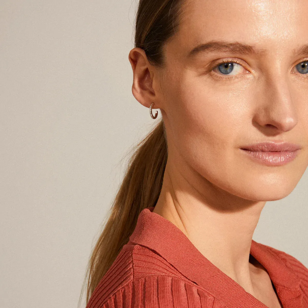 Roberta Small Silver Plated Hoops