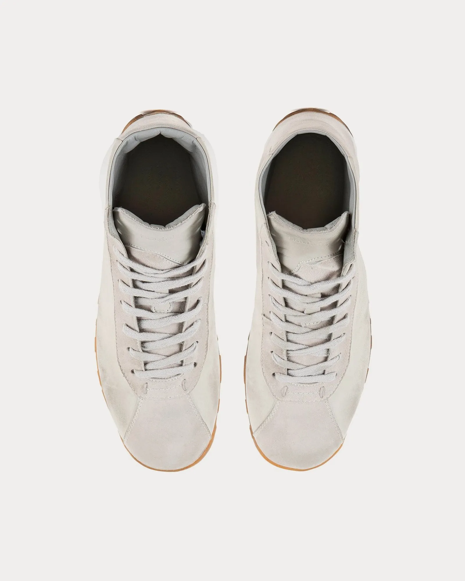Saddle Hi Grey Storm High Top Sneakers