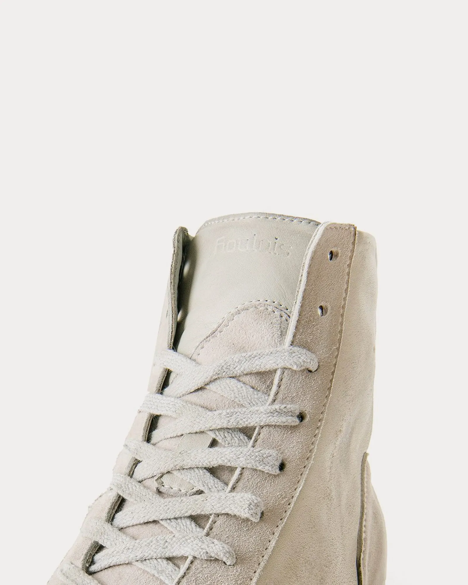 Saddle Hi Grey Storm High Top Sneakers