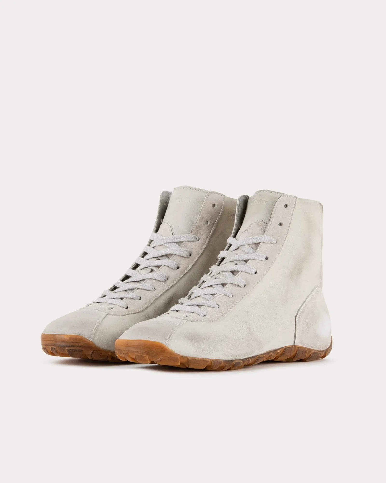 Saddle Hi Grey Storm High Top Sneakers