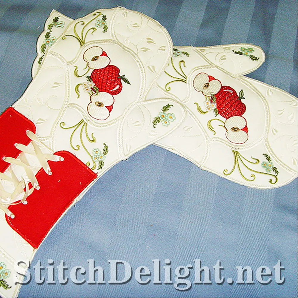 SD0686 Apple Overn Gloves 4x4 Hoop