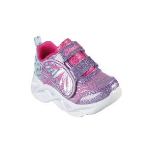 Skechers Kids Lights Velcro Trainer Lavender/Pink 302754N/LVPK