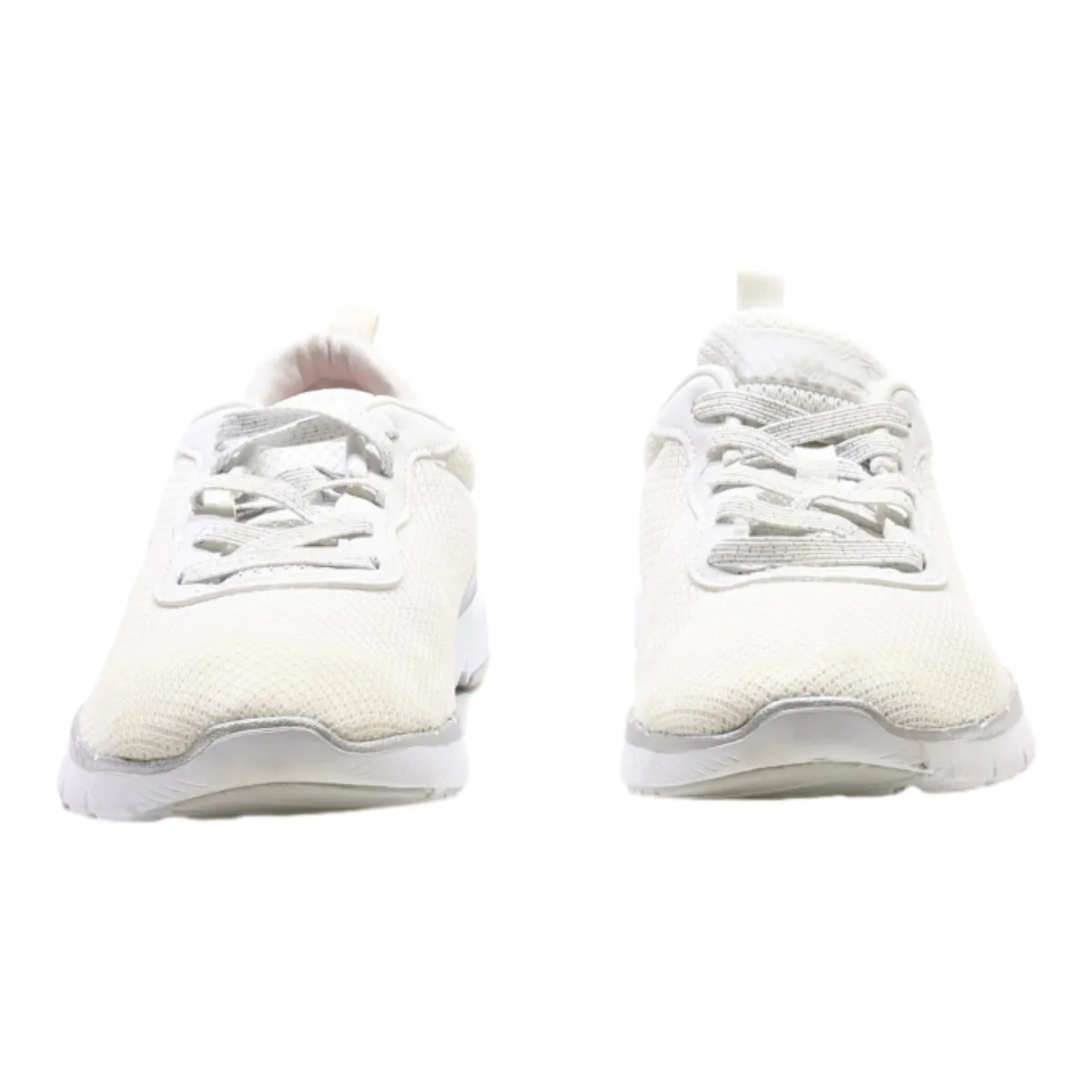 SKECHERS Sneaker Trainers White Synthetic Womens UK 4
