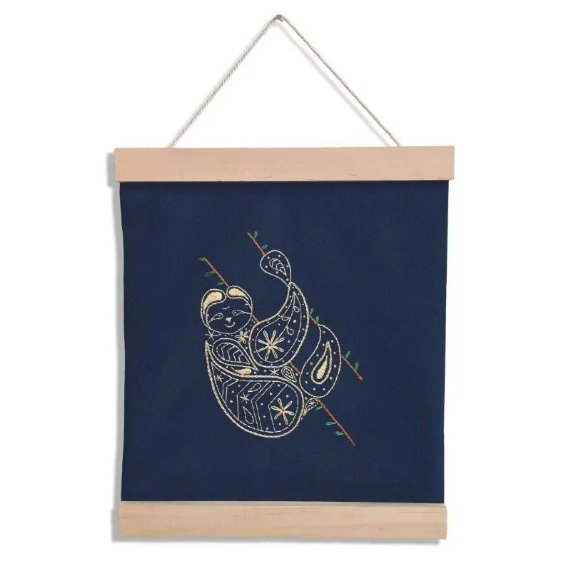 Sloth Embroidery Kit