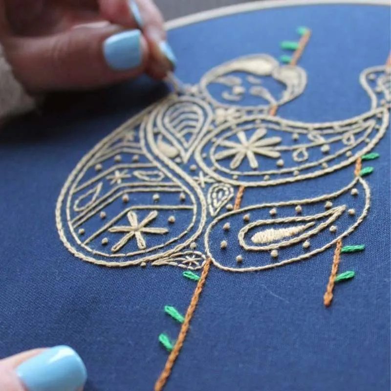 Sloth Embroidery Kit