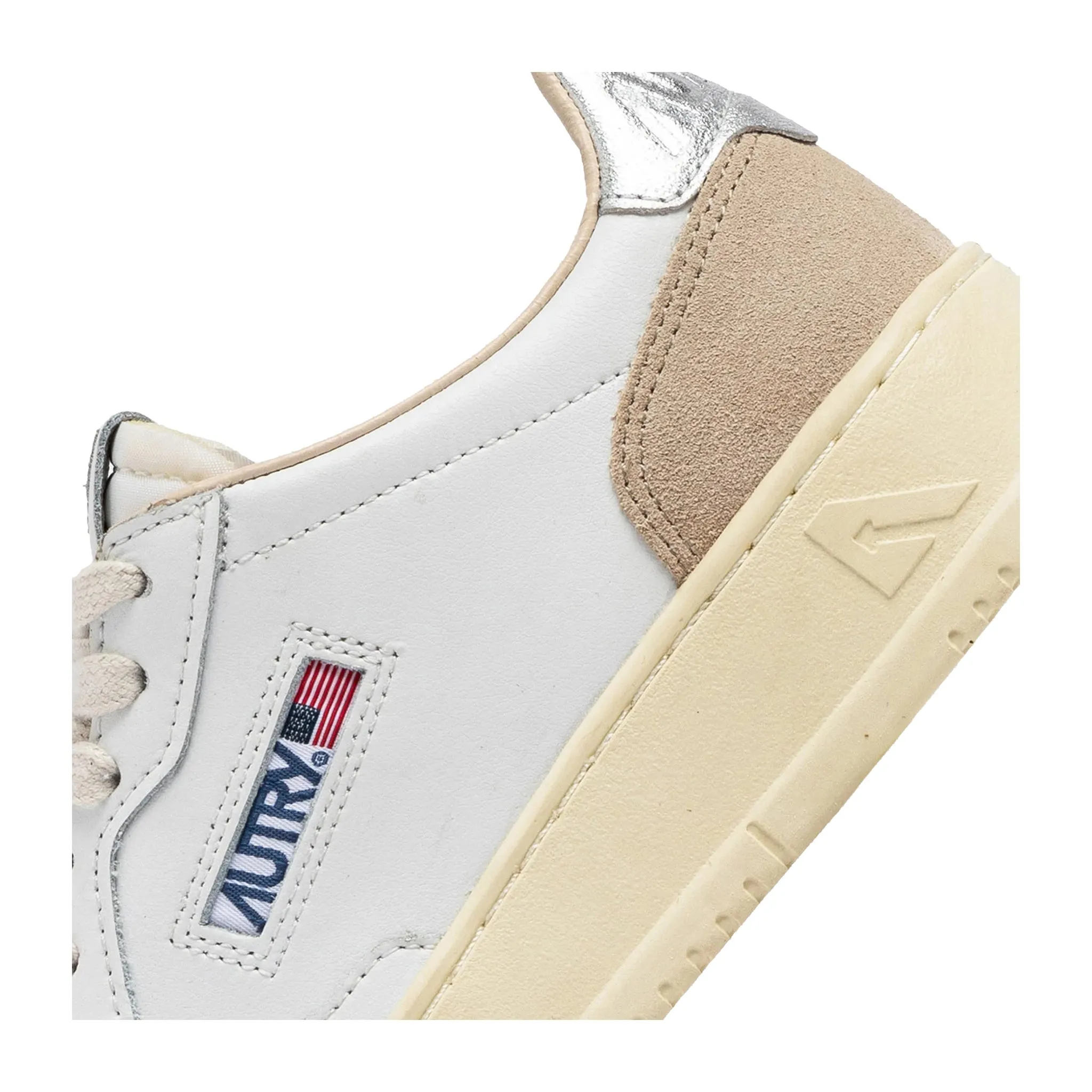 Sneakers Donna Medalist Pelle/Suede dettaglio argento