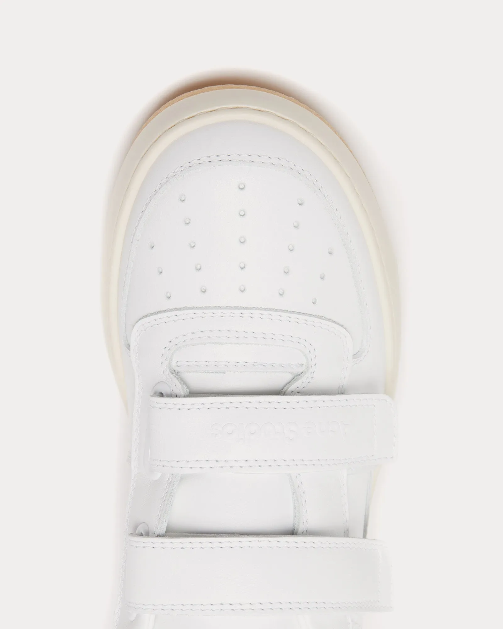 Steffey U Friend Updated Velcro Strap Optic White / Ecru Low Top Sneakers