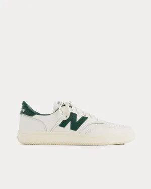 T500 Tennis Oxfords White / Green Low Top Sneakers