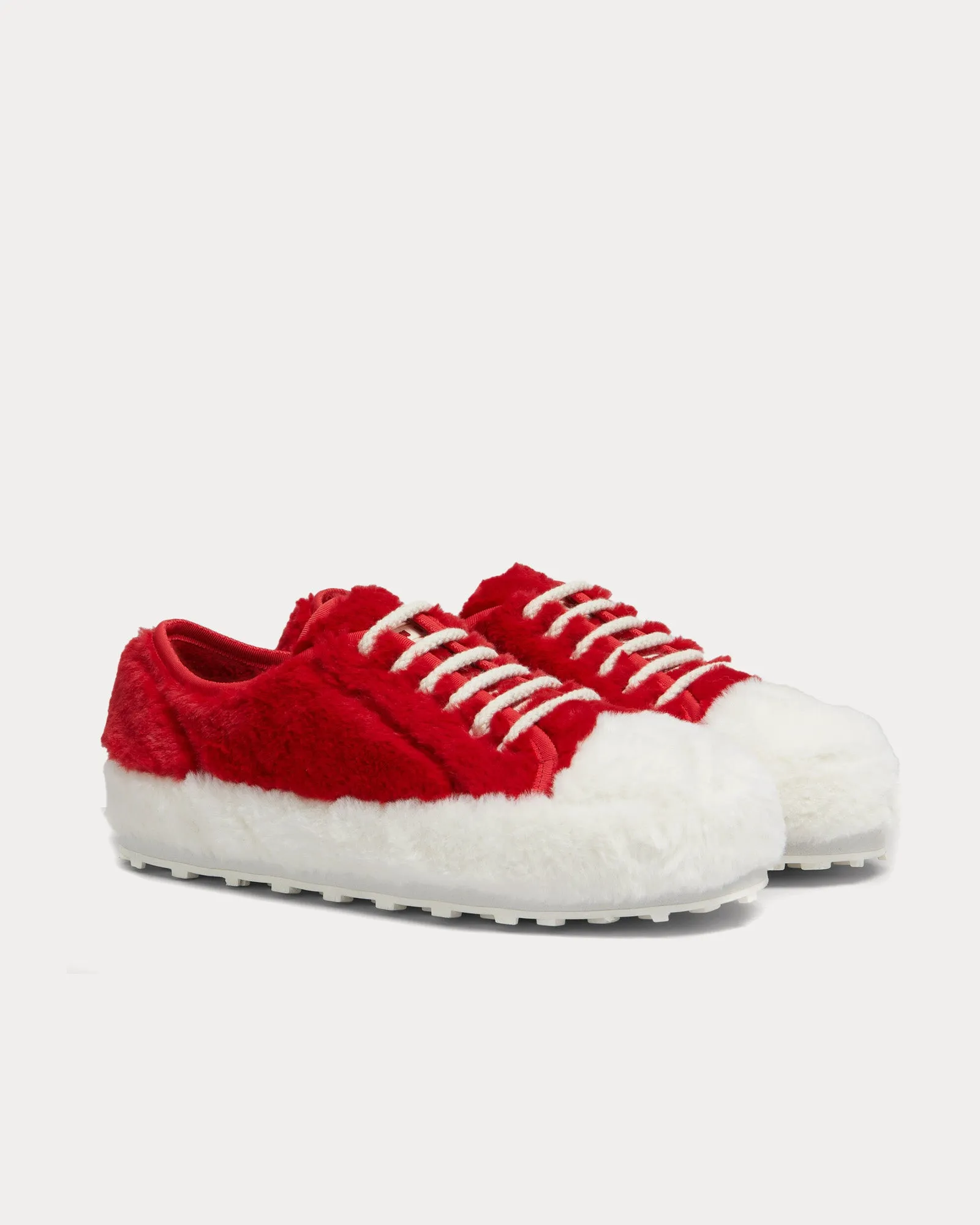 Teddy Tennis Red / White Low Top Sneakers