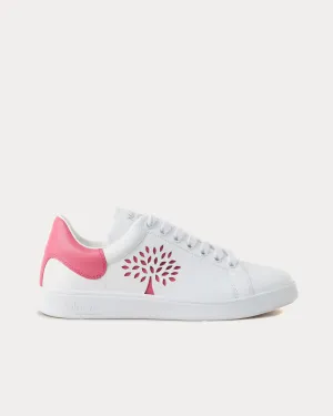 Tree Tennis Bovine Leather Geranium Pink Low Top Sneakers