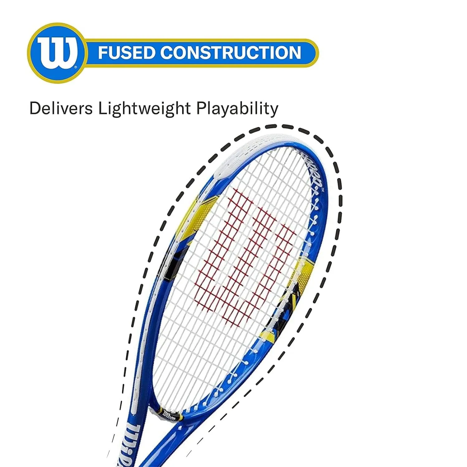 Wilson US Open 103 Tennis Racquet, Blue/Yellow
